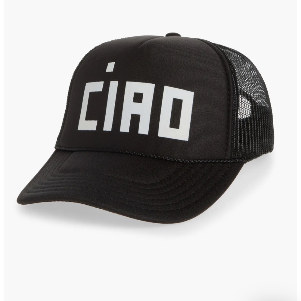 Clare V “Ciao” trucker hat